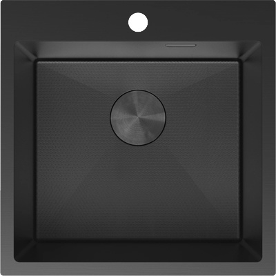 Mexen Solix мивка от неръждаема стомана 1-камерна 500 x 500 mm, черна HC - 6407501000-70HC (6407501000-70HC)