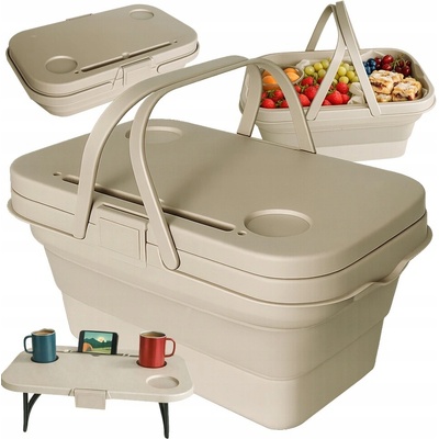 Flamenco Mystique Univerzální 3v1 skládací piknikový koš a stolek s kontejnerem KP03SZ – Hledejceny.cz