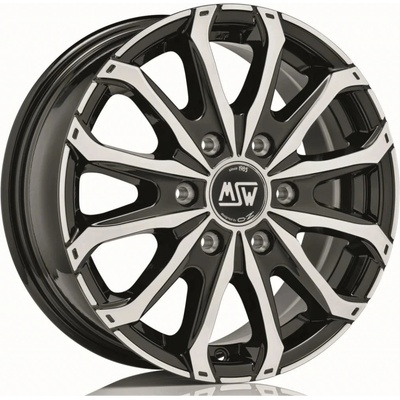 MSW 48 6,5x16 6x125 ET68 gloss black polished