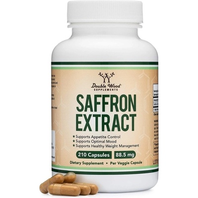 Double Wood Supplements Saffron Extract/ Екстракт от шафран, 210 капсули Double Wood (M16IZ DW)