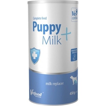 VetFood puppy milk plus - заместител на мляко за кученца от раждането до отбиването, 450 гр - Полша