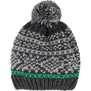 maximo Детска зимна шапка (beanie) maximo Kid's Mütze Futterstreifen m. Pompon Beanie - Carbon Melange - размер 55-57 cm (904-7278-0112)