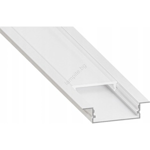 SmartLED Вграден профил за led ленти, 1 м, бял (sd0104)