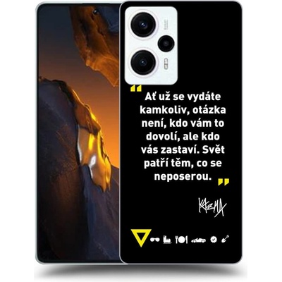 Pouzdro Picasee ULTIMATE CASE Xiaomi Poco F5 - Kazma - SVĚT PATŘÍ TĚM, CO SE NEPOSEROU