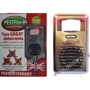 Concept Research - Англия Pestfree+ e ултразвуков апарат, прогонващ котки, лициси, порове и белки