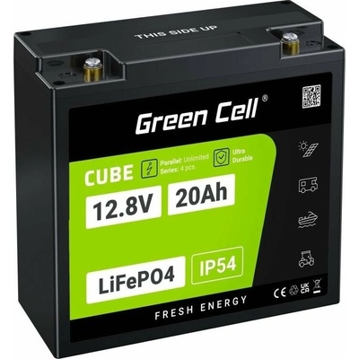 Green Cell Cube LiFePO4 12,8V 20Ah LFPGC12V20AH LITHIUM-GELPHATE BATÉRIA