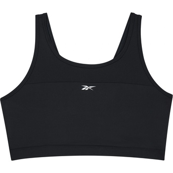 Reebok Дамско бюстие Reebok Workout Ready Mesh Bralette (Plus Size) Womens Medium Impact Sports Bra - Night Black