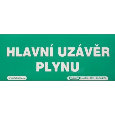 VT HLAVNÍ UZÁVĚR PLYNU 210x87s