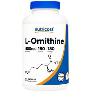 Nutricost L-Ornithine 500 mg [180 капсули]