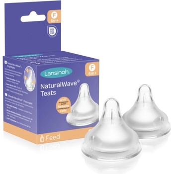 Lansinoh savička NaturalWave rychlý průtok 2 ks transparentní