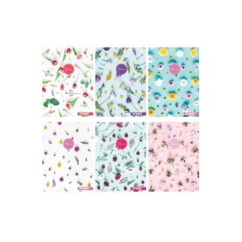 STREET Тетрадка с телчета Flowers А4 60л широки редове