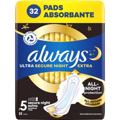 Always превръзки Ultra Extra Secure Night 32 бр