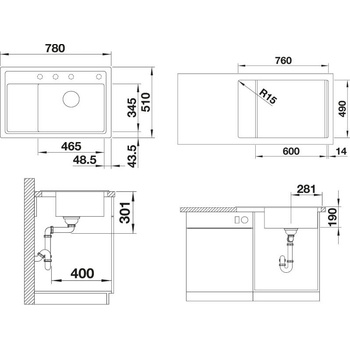 Image 1 of BLANCO ZENAR XL 6 S Compact (523782)