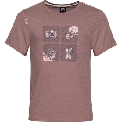 Chillaz Мъжка тениска Chillaz Innsbruck Exploring The Outdoors T-shirt - Wine - размер M (216-8109-0214)