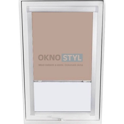 OknostylCZ vnitřní zatemňující roleta SKYFENS do střešních oken - vodicí lišta borovice, 66 x 118cm