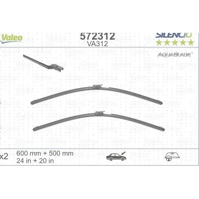 Valeo 600 mm VA 572312