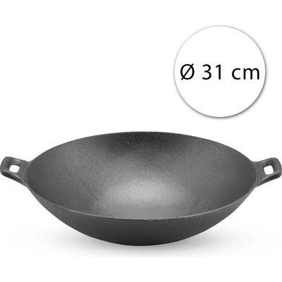 Perfect Home Litinová WOK černá 31 cm