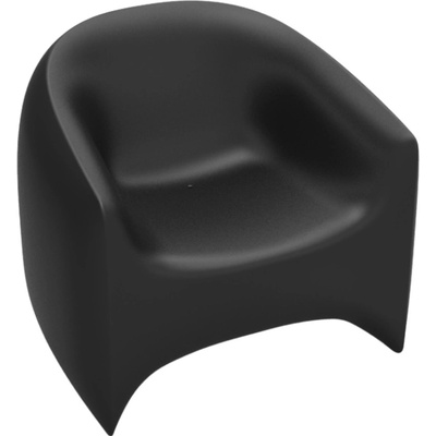 VONDOM Matně černé plastové zahradní lounge křeslo BLOW