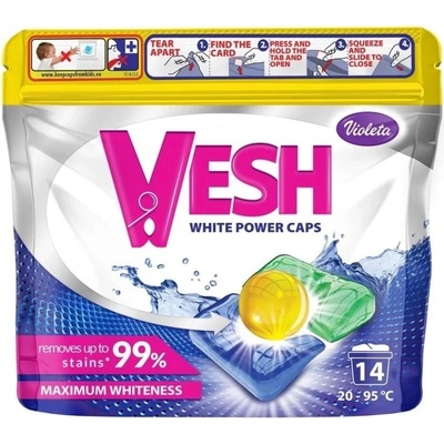 Violeta Vesh White Power caps gélové kapsule do prania 14 PD