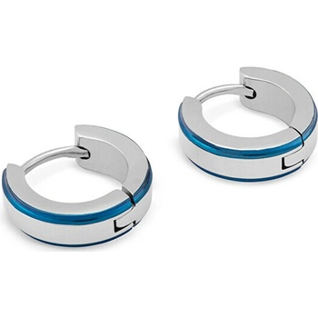 Troli oceľové kruhové náušnice KS-147