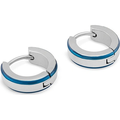 Troli oceľové kruhové náušnice KS-147