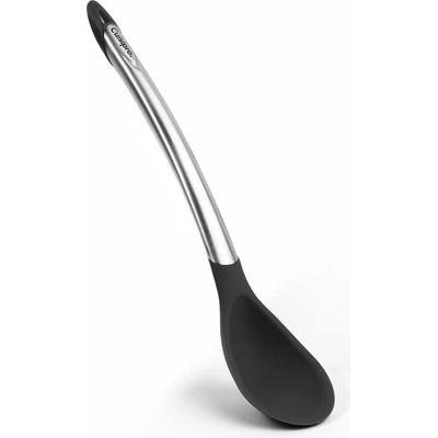 Cuisipro Лъжица за готвене от сатенирана неръждаема стомана Cuisipro, черна, 30.5 см (2400)