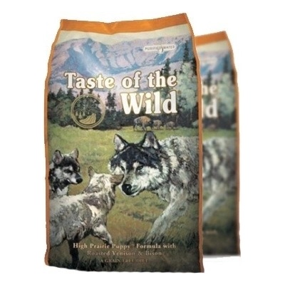 Taste of the Wild High Praire Puppy 28/17, 2 x 12,2 kg