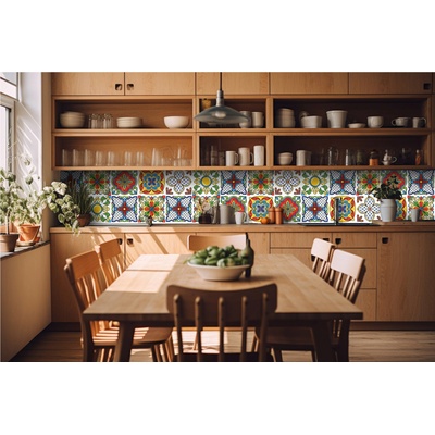 DIMEX ART Фототапет за кухня - мексикански керамични плочки 420 x 60 см