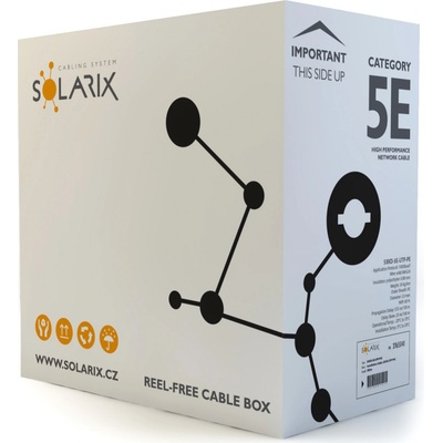 Solarix SXKD-5E-UTP-PE venkovní, UTP, cAT5E, PE, 305m