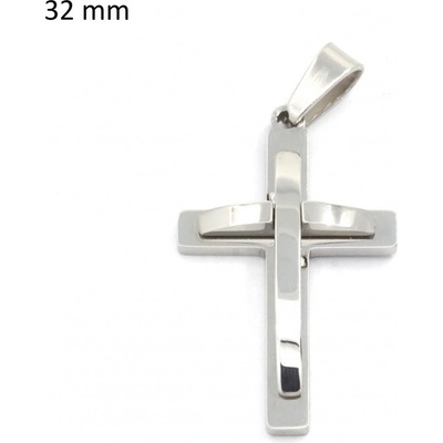 Exeed 242238 Přívěsek z chirurgické oceli křížek