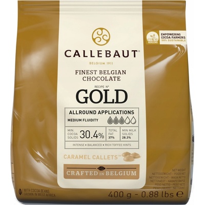 Callebaut Čokoláda gold 30,4% 400 g