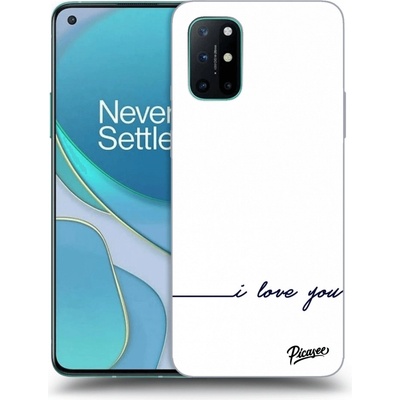 Púzdro Picasee silikónové OnePlus 8T - I love you čierne