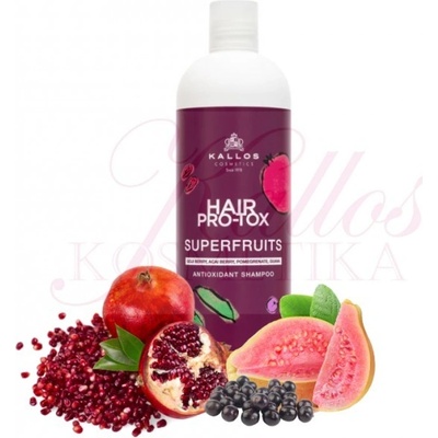 Kallos Hair Pro Tox Superfruits antioxidační šampon na vlasy 1000 ml