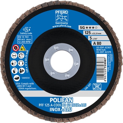 Pferd lamelový brúsny kotúč 125 mm 80 67658125