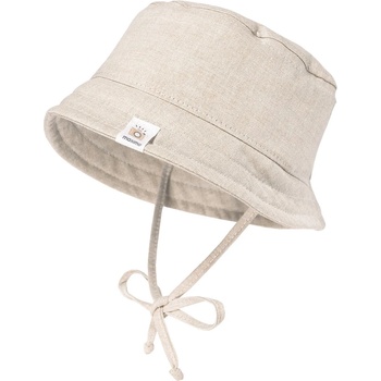 maximo Детска шапка Maximo Kid's Baby Hütchen Futter Bindeband UV 15 Hat - Light Beige Melange - размер 41 cm (904-4119-0215)