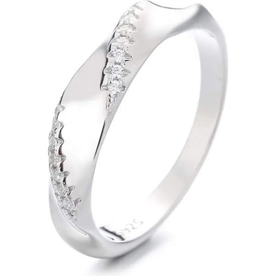 Silenti Jewelry Сребърен пръстен "Въздействие" - 8 - 57мм (18.1мм диам. )