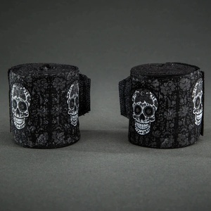 Venum | Официален Вносител за България Бинтове за Бокс Venum Santa Muerte Handwraps - Black/White 2.5m