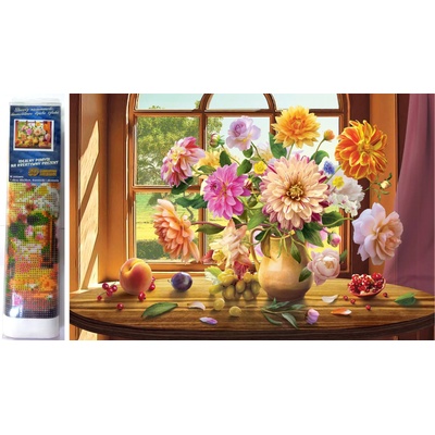 Norimpex - Puzzle Diamant painting: Summer bouquet 30x40cm - 1 - 39 piese
