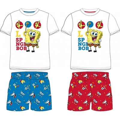 Chlapecké pyžamo SpongeBob 5204203W bílé modré