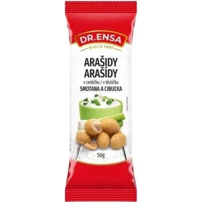 Ensa Arašídy v cestíčku Smotana a cibuľka 50g