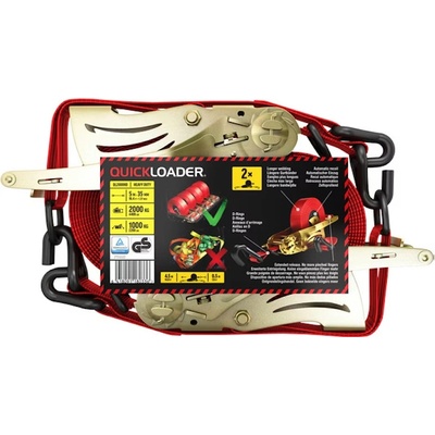 Maják QUICKLOADER® Retractable 2000 kg • 5 m x 35 mm • 2-pack