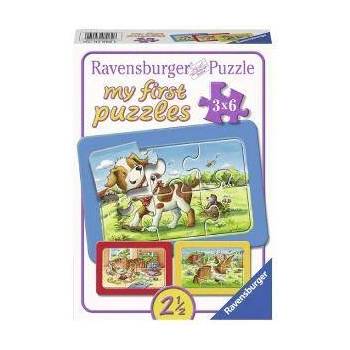 Ravensburger Моят първи пъзел Ravensburger 3х6 части - Животни, 7007062