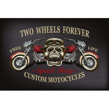 DIMEX ART s. r. o Флизелинов фототапет винтидж плакат с моторист 375 x 250 см