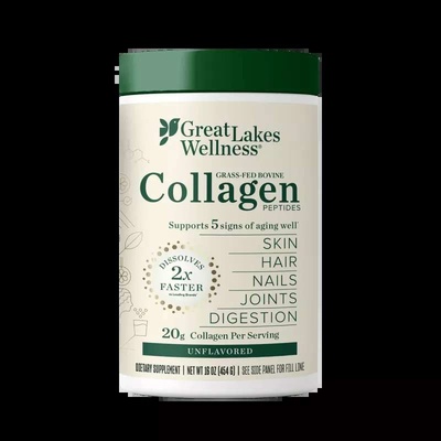 Great Lakes Collagen Hydrolysate, Hydrolyzovaný kolagen bez příchuti, 454 g