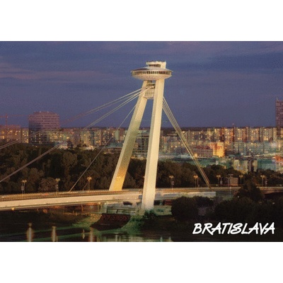 (B) 3D pohľadnica Bratislava (Most SNP, deň/noc)