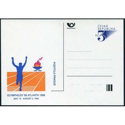 Česká pošta (1996) CDV 18b ** - P 17b - Atlanta 96 tmavomodrý přítisk