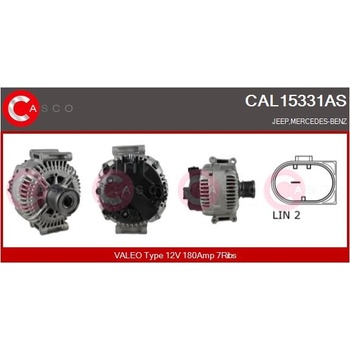 CASCO Alternátor CAL15331AS