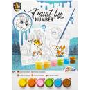 GRAFIX Malování podle čísel 2 listy A4 Pejsek a moře