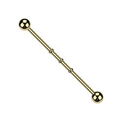 Šperky4U Industrial piercing ID01014-GD