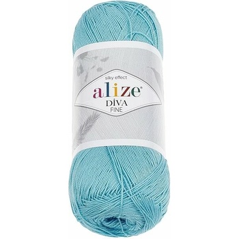 Vlnika Diva Fine 100 g, 350 modrá